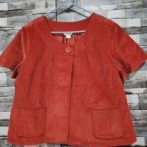 Christopher & Banks Terracotta Corduroy Jacket